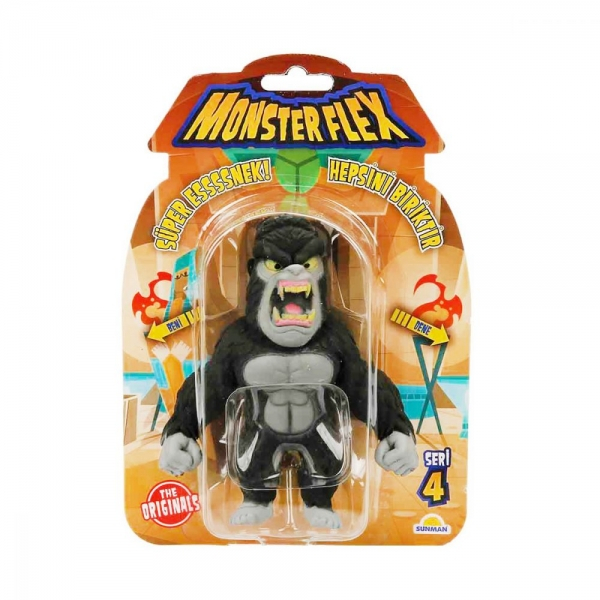 Figurina Monster Flex, Monstrulet care se intinde, S4, Gorilla [3]