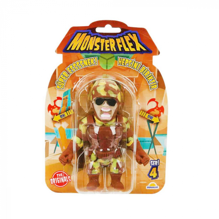 Figurina Monster Flex, Monstrulet care se intinde, S4,Marine Soldier [3]