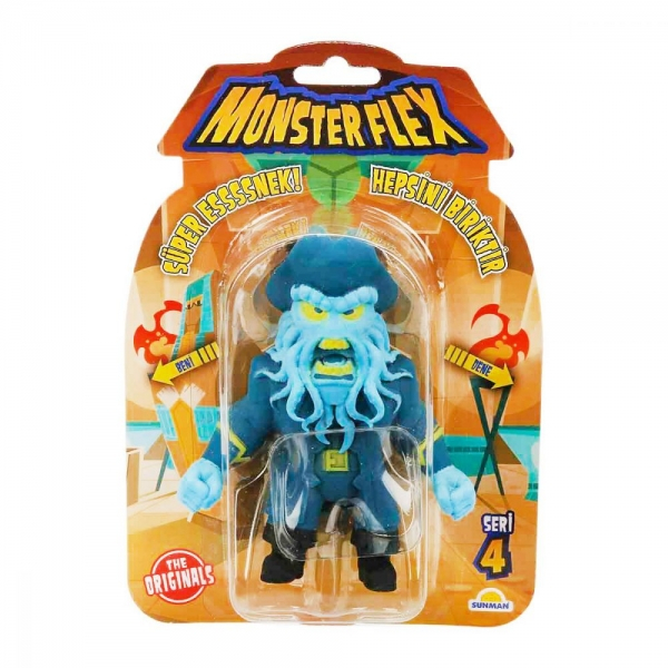 Figurina Monster Flex, Monstrulet care se intinde, S4, Octopus Pirate [3]