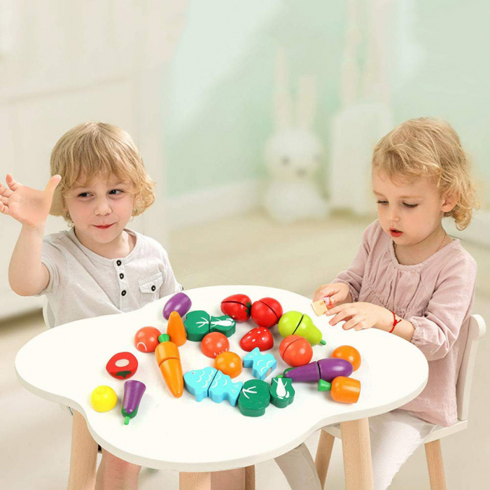 Găletuşă cu fructe şi legume de feliat din lemn [11]