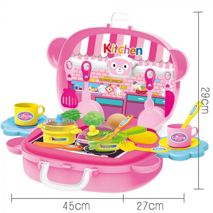 Gentuţă MICUL BUCATAR design ursulet pe roti- Kitchen portable suitcase [4]
