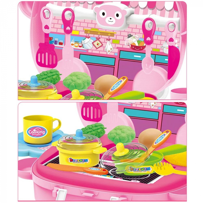 Gentuţă MICUL BUCATAR design ursulet pe roti- Kitchen portable suitcase [3]