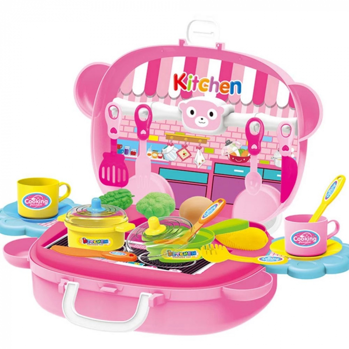 Gentuţă MICUL BUCATAR design ursulet pe roti- Kitchen portable suitcase [2]