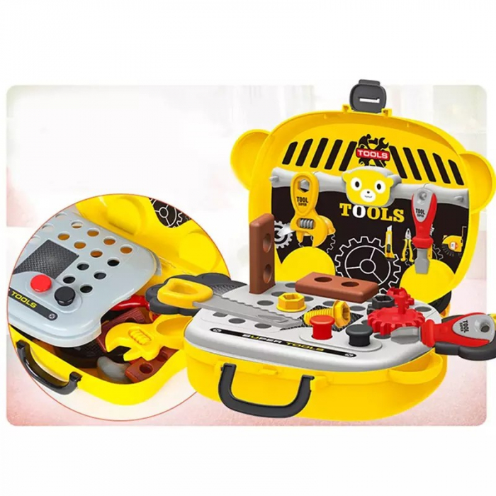 Gentuţă MICUL MESTER design ursulet pe roti- Tools portable suitcase [5]