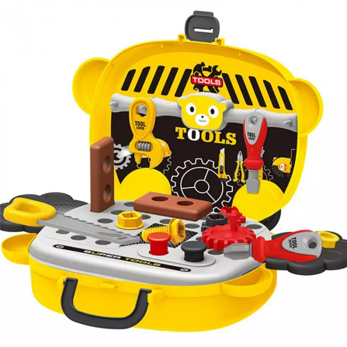 Gentuţă MICUL MESTER design ursulet pe roti- Tools portable suitcase [4]