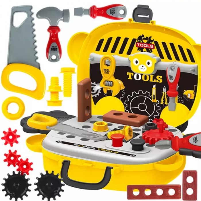 Gentuţă MICUL MESTER design ursulet pe roti- Tools portable suitcase [2]