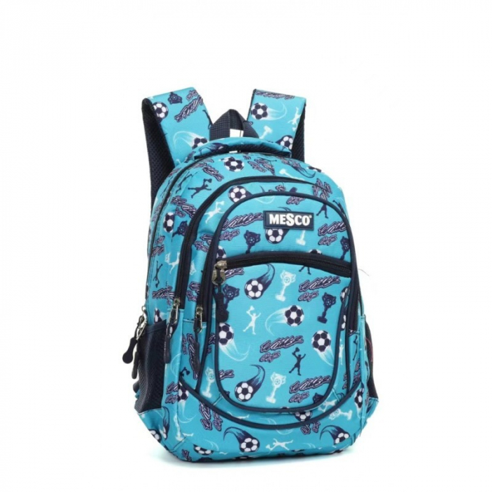 Ghiozdan mediu scoala 4 compartimente 38 x 25 x 15 cm Mesco Campionatul de forbal [3]