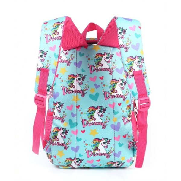 Ghiozdan mediu scoala 4 compartimente 38 x 25 x 15 cm Mesco Unicorni [2]
