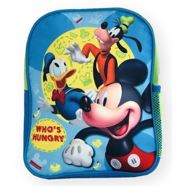 Ghiozdan Mic pentru gradinita, Mickey Si Prietenii WHO'S HUNGRY, 1 Compartiment, 33 Cm [3]