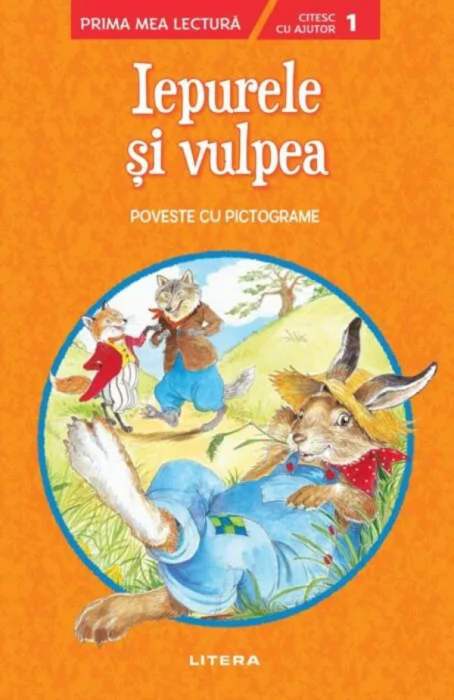 Iepurele si vulpea. Poveste cu pictograme. Citesc cu ajutor (Nivelul 1) [1]