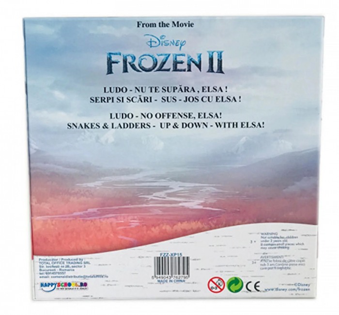 Joc 2 in 1 FROZEN - LUDO- Nu te supara, Elsa! / SERPI SI SCARI - Sus-Jos cu Elsa [2]