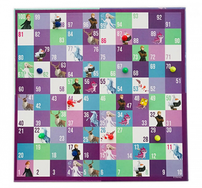 Joc 2 in 1 FROZEN - LUDO- Nu te supara, Elsa! / SERPI SI SCARI - Sus-Jos cu Elsa [4]