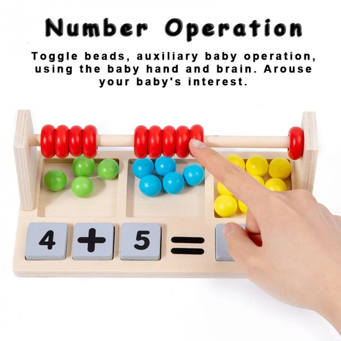 Joc aritmetic 3 in 1 numaratoare, calcule matematice si sortare culori [4]