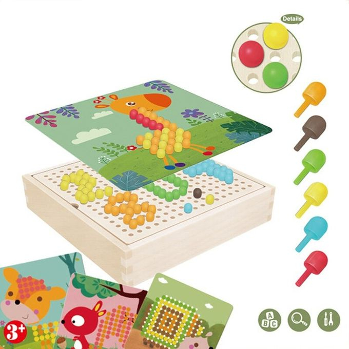 Joc creativ mozaic cu pioneze - Forest Mushroom nails [2]