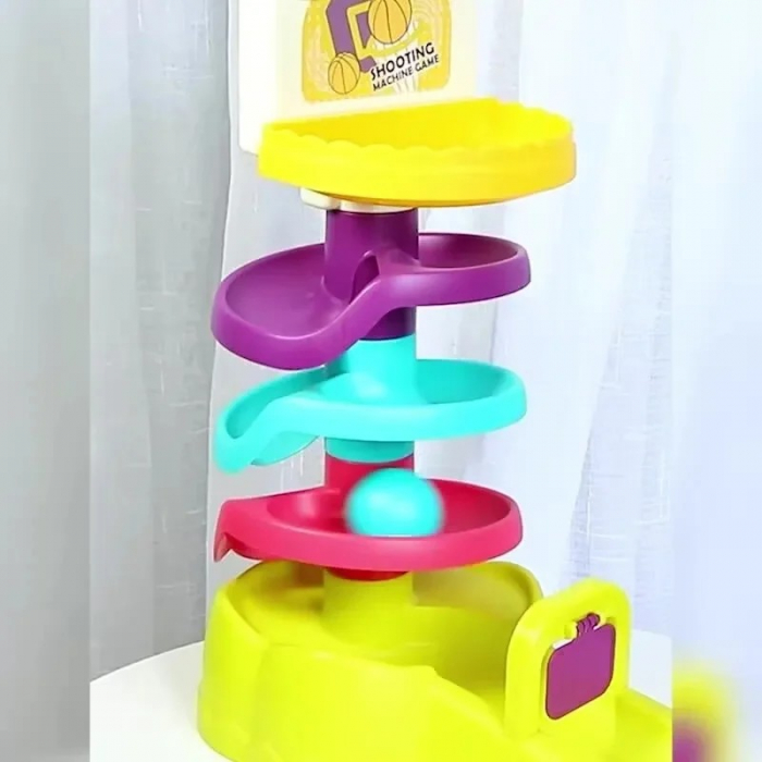 Joc de aruncare la cos cu tobogan minge Basketball shooting game [4]