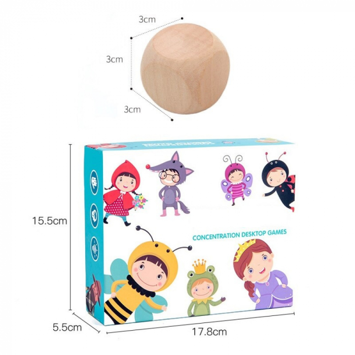Joc de atentie si asociere cu zaruri Insecte Concentration Desktop Game [7]