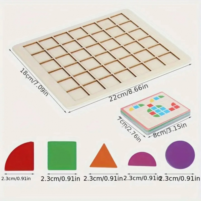 Joc de creativitate de tip mozaic din lemn Originality magic puzzle [5]