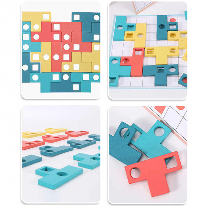 Joc de logica si asociere type T paired puzzle [4]