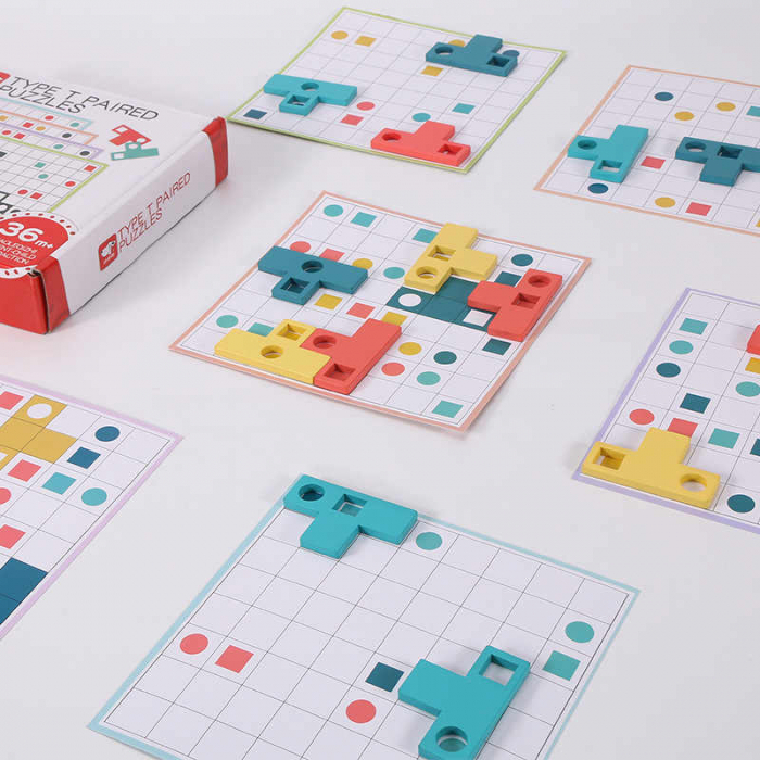 Joc de logica si asociere type T paired puzzle [3]
