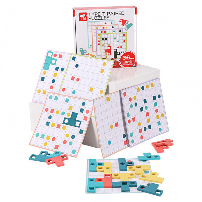 Joc de logica si asociere type T paired puzzle [2]