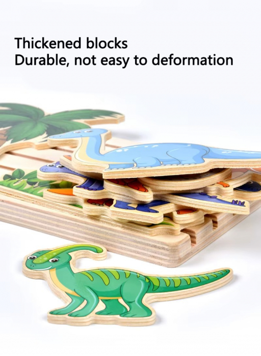Joc de logica si atentie asezare in spatiu DINOZAURI [5]