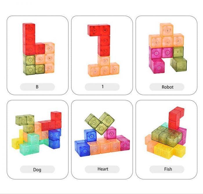 Joc de logica si creativitate Magnetic Cube [8]