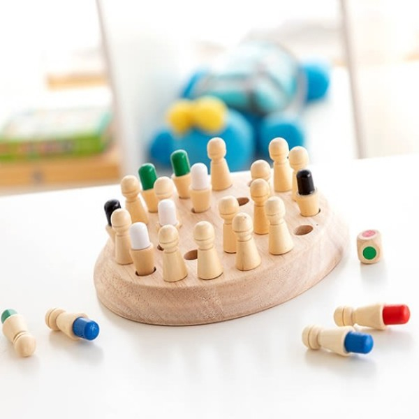 Joc de memorie din lemn Memory Chess [5]