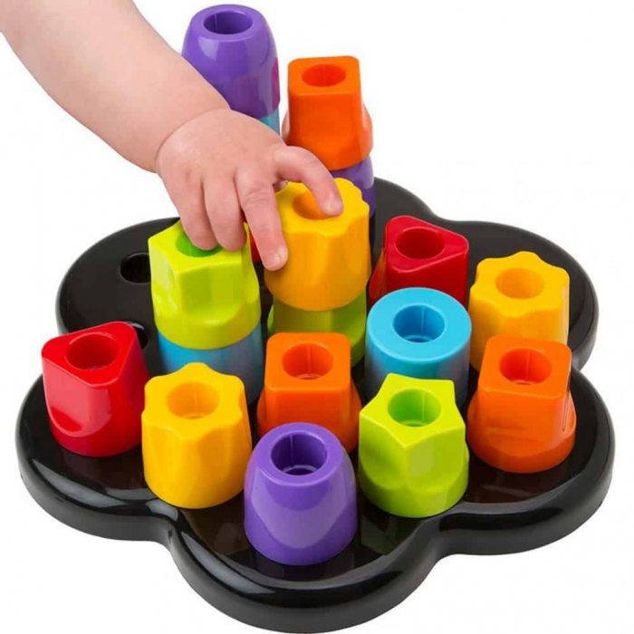 Joc de motricitate, sortare si stivuit Tots first chunky pegs [3]