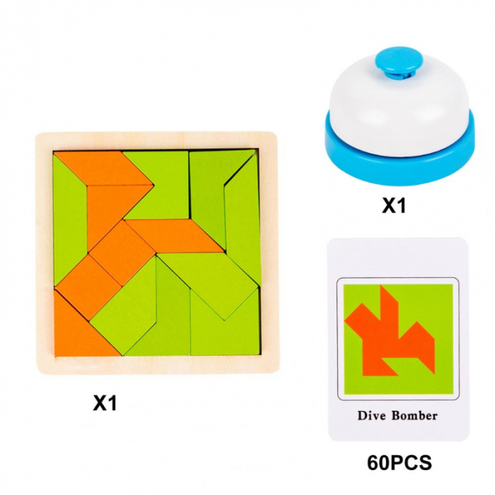 Joc de potrivire forme si rapiditate cu sonerie Tangram Battle [3]