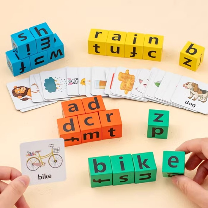 Joc de rapiditate cu sonerie SCRIE CUVINTELE in limba engleza Spelling word blocks [3]
