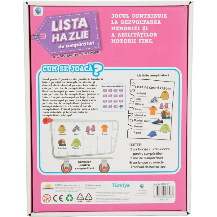 Joc de societate, Smile Games, Lista Hazlie de Cumparaturi [6]