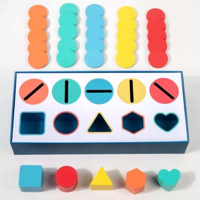 Joc de sortare culori si forme geometrice Color Shape Classification box [3]