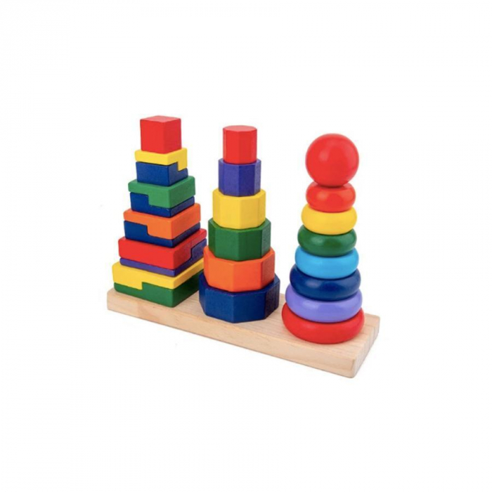 Joc de stivuit 3 coloane Geometric Stacker [5]