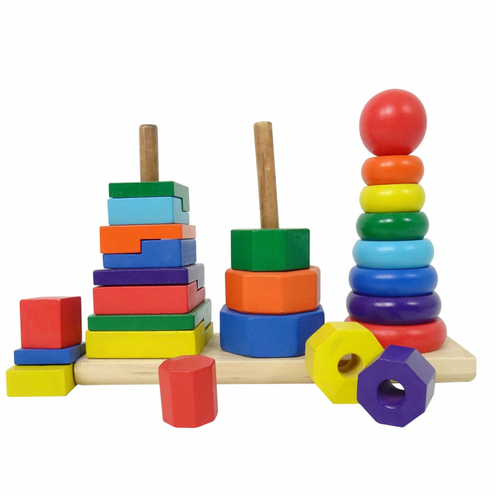 Joc de stivuit 3 coloane Geometric Stacker [2]