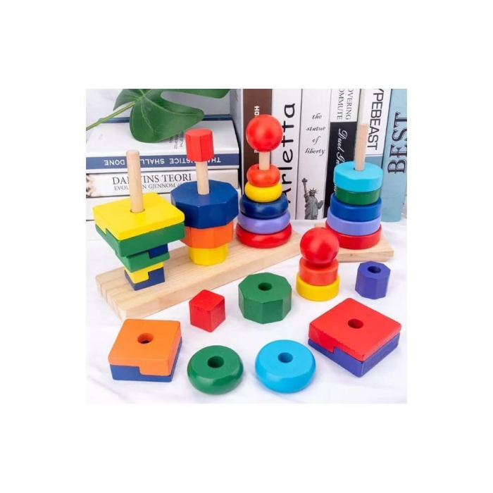 Joc de stivuit 3 coloane Geometric Stacker [4]