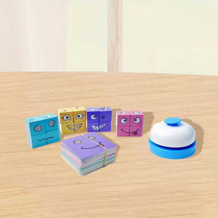Joc de tip Puzzle Expresii faciale cu sonerie - Face change Rubik's cube [4]