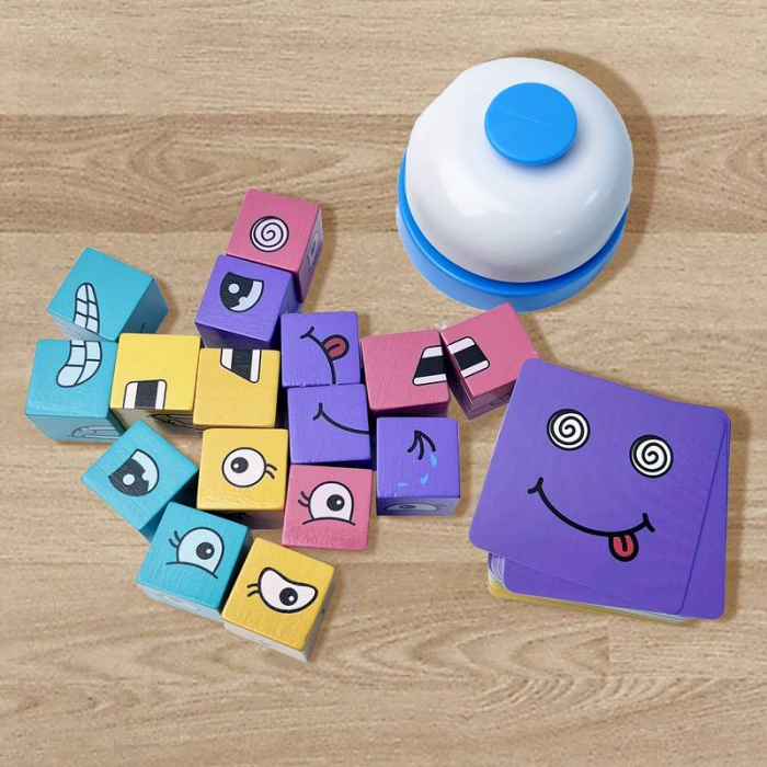 Joc de tip Puzzle Expresii faciale cu sonerie - Face change Rubik's cube [7]