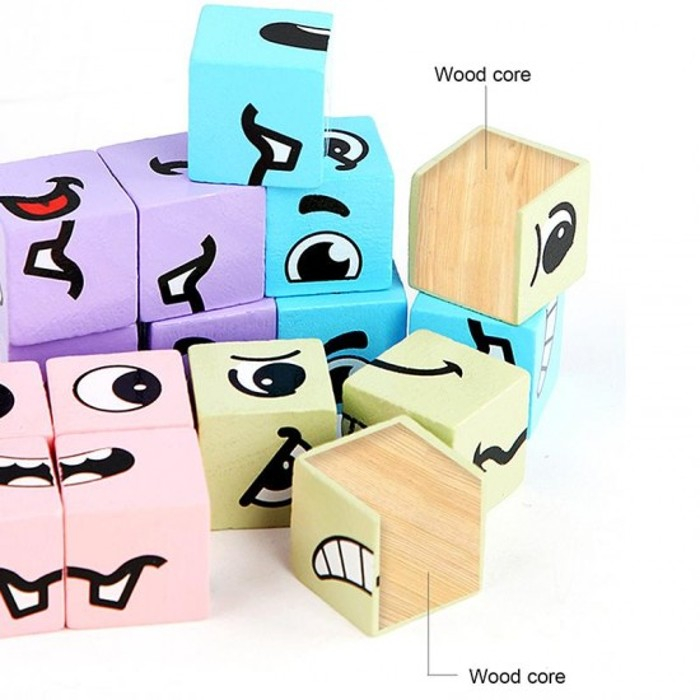 Joc de tip Puzzle Expresii faciale - Expression puzzle building blocks 2 [5]