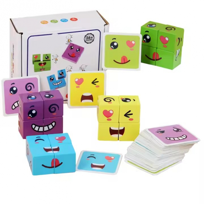 Joc de tip Puzzle Expresii faciale - Smiley face Rubik's cube [2]
