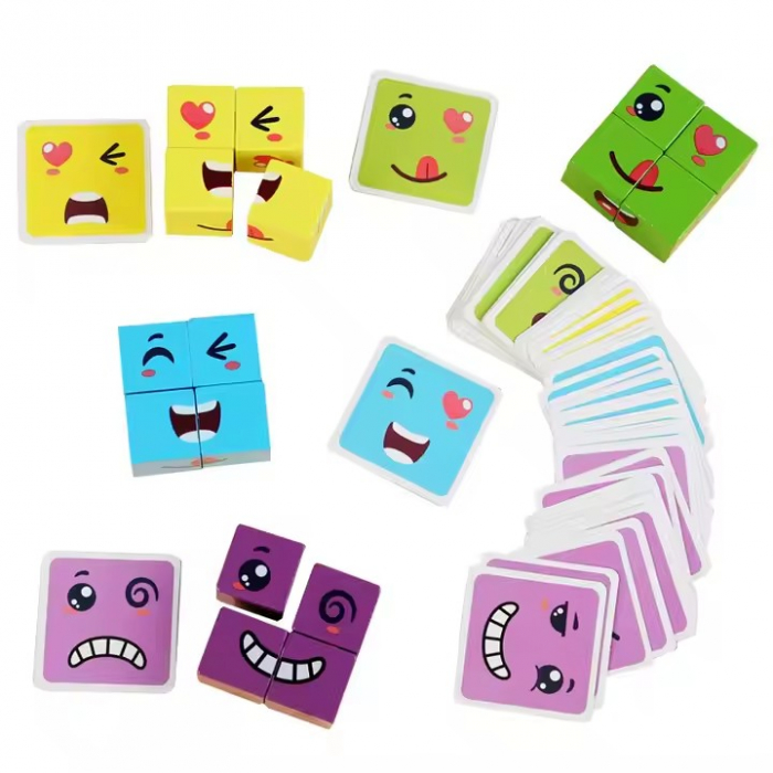 Joc de tip Puzzle Expresii faciale - Smiley face Rubik's cube [5]