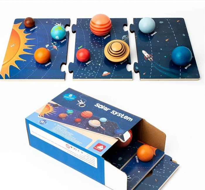 Joc din lemn Sistemul Solar 3D [6]