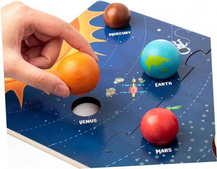Joc din lemn Sistemul Solar 3D [5]