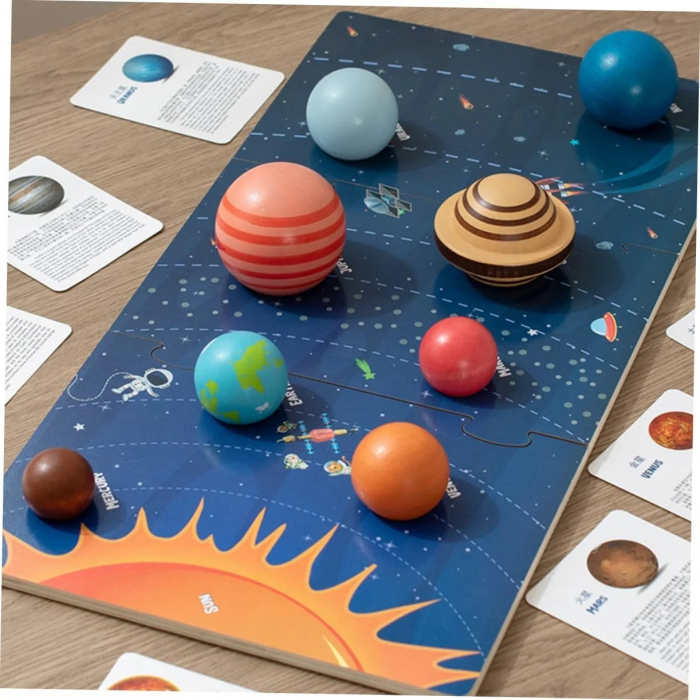 Joc din lemn Sistemul Solar 3D [7]