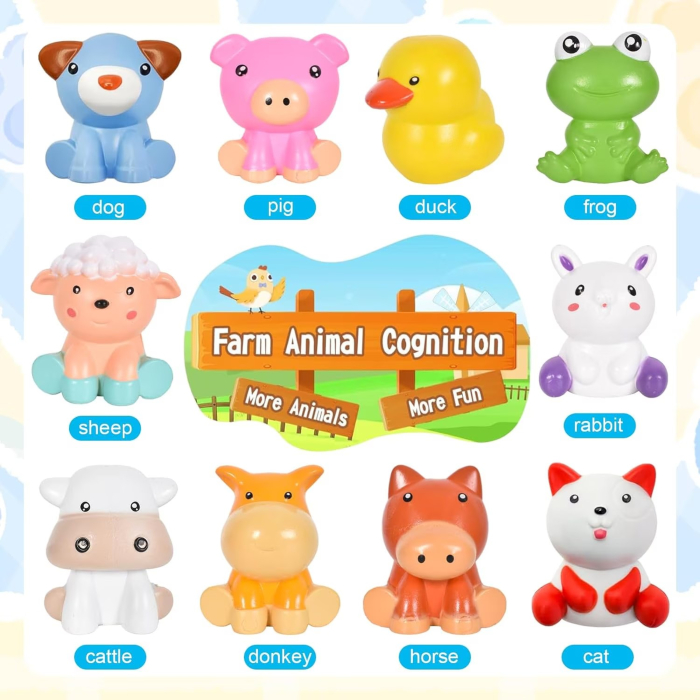 Joc educativ de asociere numere si culori De-a v-ati ascunselea cu animalutele la ferma [2]