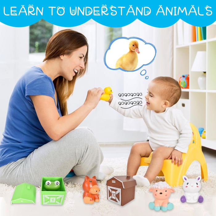 Joc educativ de asociere numere si culori De-a v-ati ascunselea cu animalutele la ferma [4]