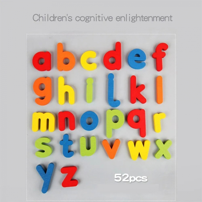 Joc educativ din lemn - Învaţă literele mici de tipar in engleză SPELLING GAME [3]