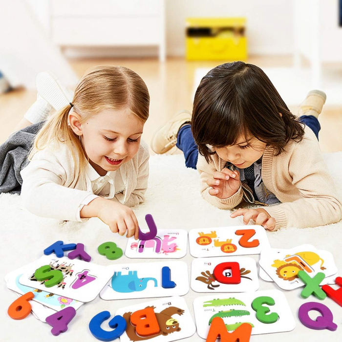 Joc Educativ pentru învăţarea alfabetului si a numerelor in limba engleză- Alphabet paired card [6]
