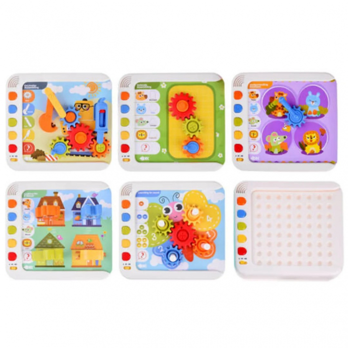 Joc interactiv cu activitati Montessori 3 ani+ Hola Montessori Exploration Learning Machine [10]