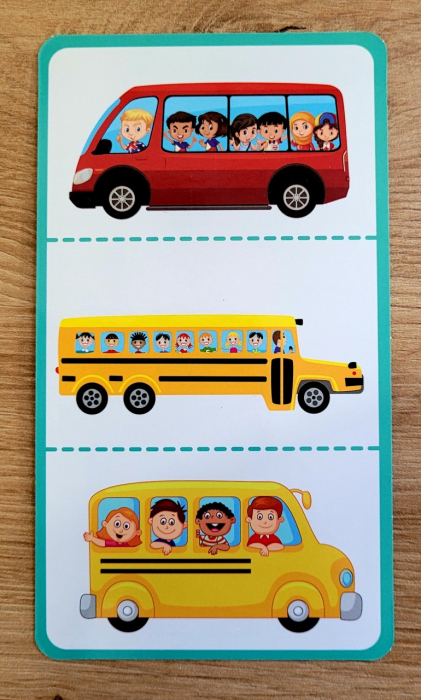 Joc magnetic 2 in 1 tip carte PUZZLE VEHICULE, SCRIE SI STERGE [3]