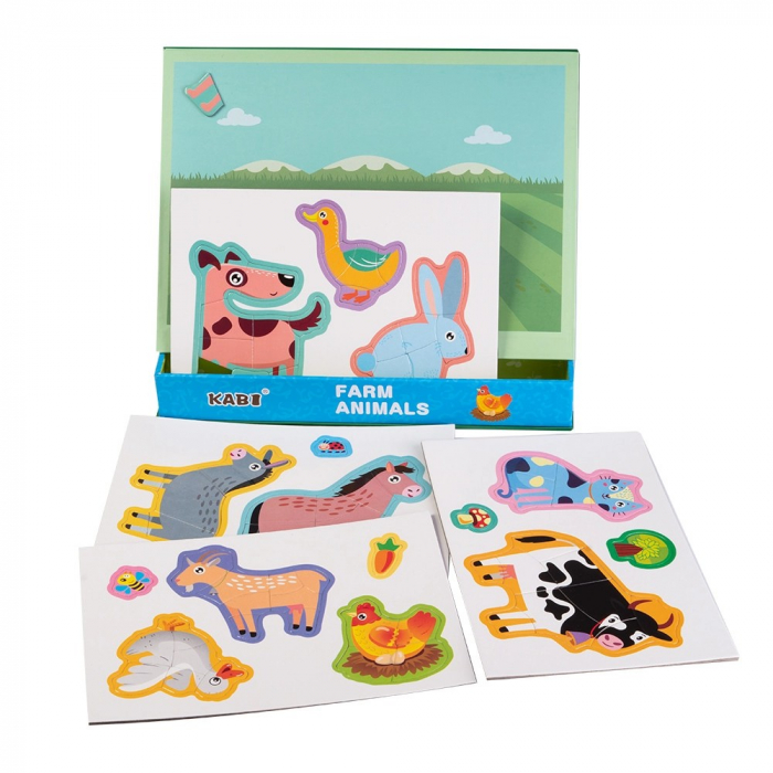 Joc magnetic ANIMALE DE LA FERMA Kabi [2]